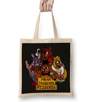 Fnaf Freddy Fazbears 80s Logo Bez Çanta Uzun Saplı