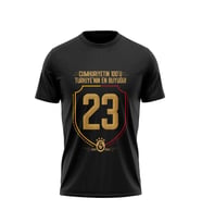 Galatasaray Lisanslı 2023 Şampiyonluk Çocuk T-Shirt (Siyah)