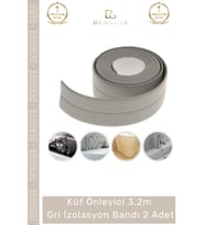 #İzolasyoBandı Su Sızdırmaz Lavabo Küvet Kenar Bandı 32 Mt İthal PE Malzeme Gri İzolasyon Bant 1 Ade
