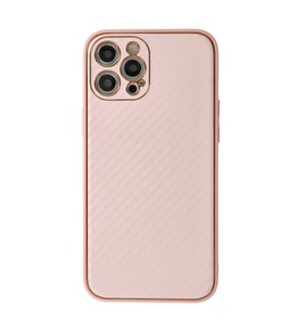 12 Pro Max Kılıf Coco Karbon - Pembe