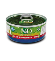 ND Prime Tavuklu ve Narlı Tahılsız Yavru Kedi Konservesi 70 gr (Turuncu)