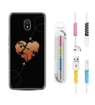 Xiaomi Redmi 8A 8 Pro 9C 9T 10C 11T Pro Kılıf Kablo Koruma Spiral Silikon Plane Heart 1721