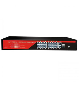 EZCOOL EZ-16PSF-SFP 16PORT 16FE2GE1SFP GİGABİT POE SWİTCH 240W