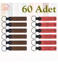 A Kahve & Nar Çiçeği, Sosyal Sorumluluk Projesine Katılım Hediyesi 60’lı Set, Kişiye Özgü Anahtarlık