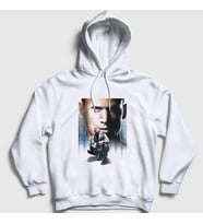 Presmono Unisex Beyaz Poster V2 Prison Break Kapüşonlu Sweatshirt 276377tt
