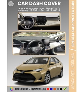 TOYOTA COROLLA (2019+) TORPİDO ÖRTÜSÜ E210 KASA HAYALET EKRANLI DİJİTAL GÖSTERGELİ TORPİDO KORUMA