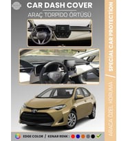 TOYOTA COROLLA (2019+) TORPİDO ÖRTÜSÜ E210 KASA HAYALET EKRANLI DİJİTAL GÖSTERGELİ TORPİDO KORUMA