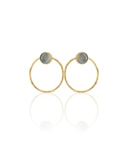Kadir Jewellery 22 Ayar Altın Kaplama Kadın Halka Küpe -El İşçiliği Ve Hipoalerjenik Küpe