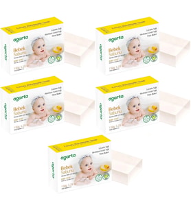 Agarta El Yapımı Doğal Sabun 150GR Bebek (5 Li Set)
