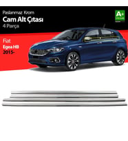 Fiat Egea Uyumlu Hatchback Krom Cam Çıtası 4 Parça. 2015 Üzeri