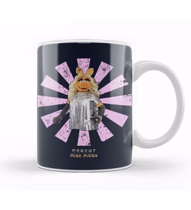 Miss Piggy Retro Japanese Muppets Kupa Bardak Porselen