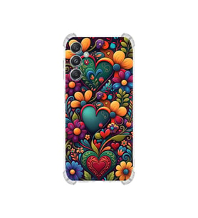 PrintiFy Samsung Galaxy M35 ile Uyumlu Düşlerin Dansı Serisi Çiçeklerin Dansı Tasarımlı Uv Baskılı Köşe Korumalı Antişok Kılıf