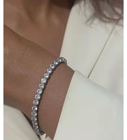 paslanmaz çelik pırlanta montür swarovski taşlı su yolu bileklik