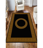Dijital Kaymaz Taban Yıkanabilir Salon Halısı Mutfak Halısı Koridor Halısı Yolluk ND-HS-415 (Gold)