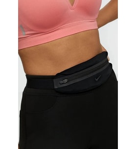 Nike Slim Running Reflector Belt Waist Pack Unisex Koşu İnce Reflektörlü Esnek Bel Çantası Siyah