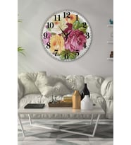 Bilge Retro Tasarımlı Duvar Saati 35 X 35 Cm (Baskılı)