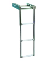 PLATFORM ALTI TELESKOPİK PASLANMAZ MERDİVEN 3 BASMAMAK 85cm