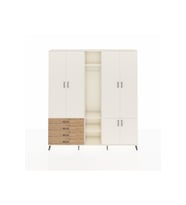 Arges Dolap 14 Raflı 4 Çekmeceli Tek Askılı 220x30x243 Aytaşı-Aytaşı/Çam