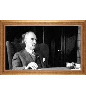 ALTIN ÇERÇEVELİ PASPARTULU TABLO CR1658