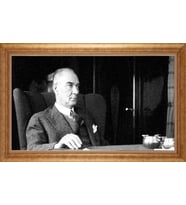 ALTIN ÇERÇEVELİ PASPARTULU TABLO CR1658