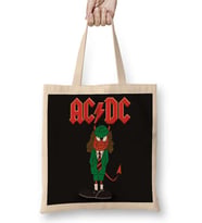 Ac Dc Müzik Grubu Bez Çanta Uzun Saplı