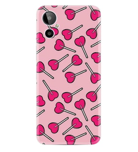 General Mobile GM 23 SE Uyumlu Kılıf Resimli Desenli Baskılı Silikon Heart Lollipop 1414