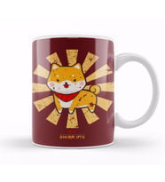 Shiba Inu Retro Japanese Dog Kupa Bardak Porselen