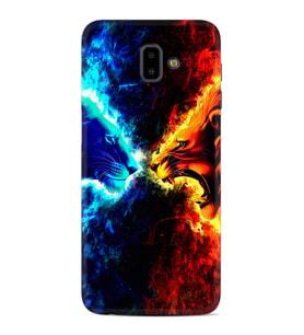 Samsung J6 Plus J7 Prime J7 Pro M20 Kılıf Desenli Silikon Red Blue Leon 1714