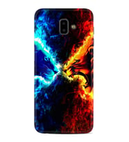 Samsung J6 Plus J7 Prime J7 Pro M20 Kılıf Desenli Silikon Red Blue Leon 1714