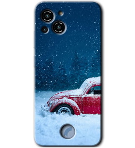 Reeder S23 Pro Max Kılıf HD Desen Baskılı Arka Kapak - Karlı Vosvos