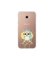 Samsung Galaxy J4+ Plus ile Uyumlu Splash Mirket Tasarımlı Şeffaf Silikon Kılıf