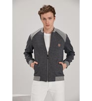 ALEXANDERGARDI BOMBER CEKET (E22-73900) (Gri-Melanj)