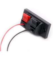 li Hoparlör Terminal Soketi Panel Montaj Tip Yaylı Speaker Ses Kablo Bağlantı Birleştirme Konnektörü AC 50V 3A 24-16 AWG