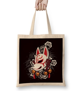 Japanese Art Cat Ninja Samurai Fighter Warrior Kendo Katana Bez Çanta Uzun Saplı