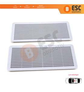 Mercedes W202 W203 W208 W209 W210 W211 W215 W219 W220 W240 W140 için 2X Sunroof Izgarası Açık Gri