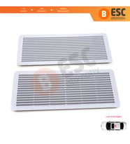 Mercedes W202 W203 W208 W209 W210 W211 W215 W219 W220 W240 W140 için 2X Sunroof Izgarası Açık Gri