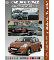 PEUGEOT 208 A9 (2012-2019) Torpido Örtüsü Ön Panel Koruma Tam Uyum UV Koruma Kaymaz Kolay Montaj