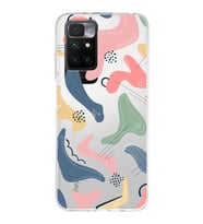 Redmi 10 2022 Uyumlu Kapak Abstract Tasarımlı Şeffaf Silikon Kılıf