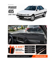 PEUGEOT 405 (1987-1992) Uyumlu Torpido Örtüsü Torpido Kılıfı - Siyah
