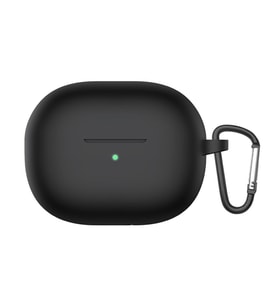 Microsonic Xiaomi Redmi Buds 3 Lite Kılıf Askılı Mat Silikon Siyah (Siyah)