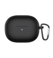 Microsonic Xiaomi Redmi Buds 3 Lite Kılıf Askılı Mat Silikon Siyah (Siyah)