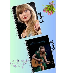 Taylor Swift defter seti 2 adet A4 boyutu 21*30 çizgili + kareli 60 syf