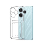 Xiaomi Redmi 13 4g Kılıf Kart Şeffaf Silikon - Şeffaf