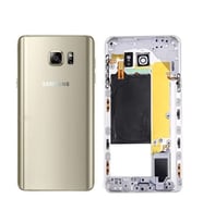 Samsung Galaxy Note 5 N920 Kasa + Arka Kapak Pil Batarya Kapağı ORJİNAL (Gümüş)