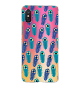 PrintiFy Xiaomi Mi 8 Pro ile Uyumlu 1mm Slim Fit Nazar Boncuğu 4 Baskılı Şeffaf  Kılıf