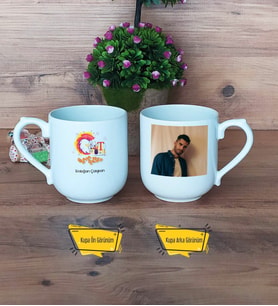 Grafiker Kupa Bardak Oval Fotoğraflı Grafikere Hediye