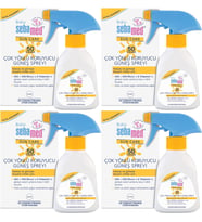 Sebamed Sun Care Bebek Güneş Losyonu Kremi Sprey 50+ Faktör 200ML (Hassas Ciltler İçin) (4 Lü Set)