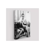 Marilyn Monroe ile Arthur Miller Duvar Tablosu-6063