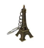 Paris Eyfel Kulesi 3D Metal Anahtarlık Gold