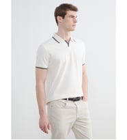 LCWAIKIKI Classic Beyaz Polo Yaka Pike Erkek Tişört